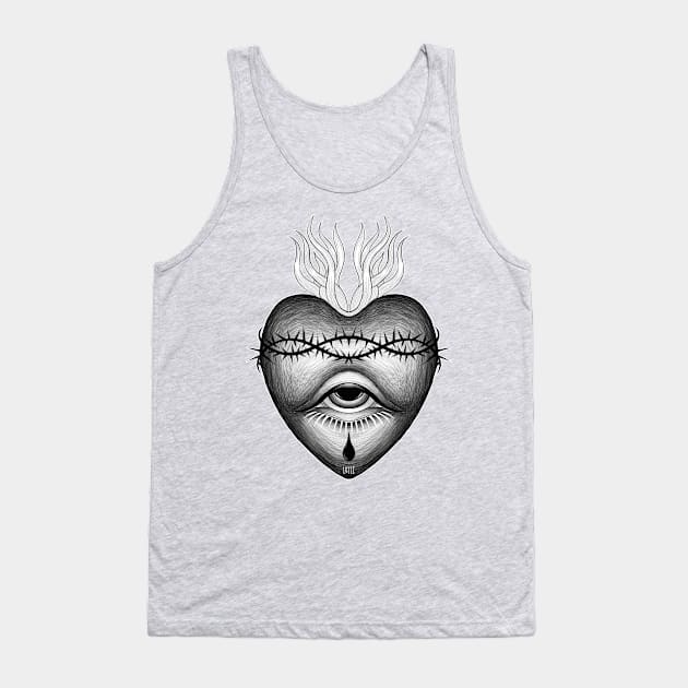 Sacred Heart Tank Top by lOll3